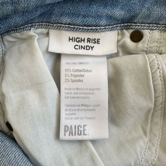 PAIGE HIGH RISE CINDY ANKLE JEANS - Picture 5 of 7
